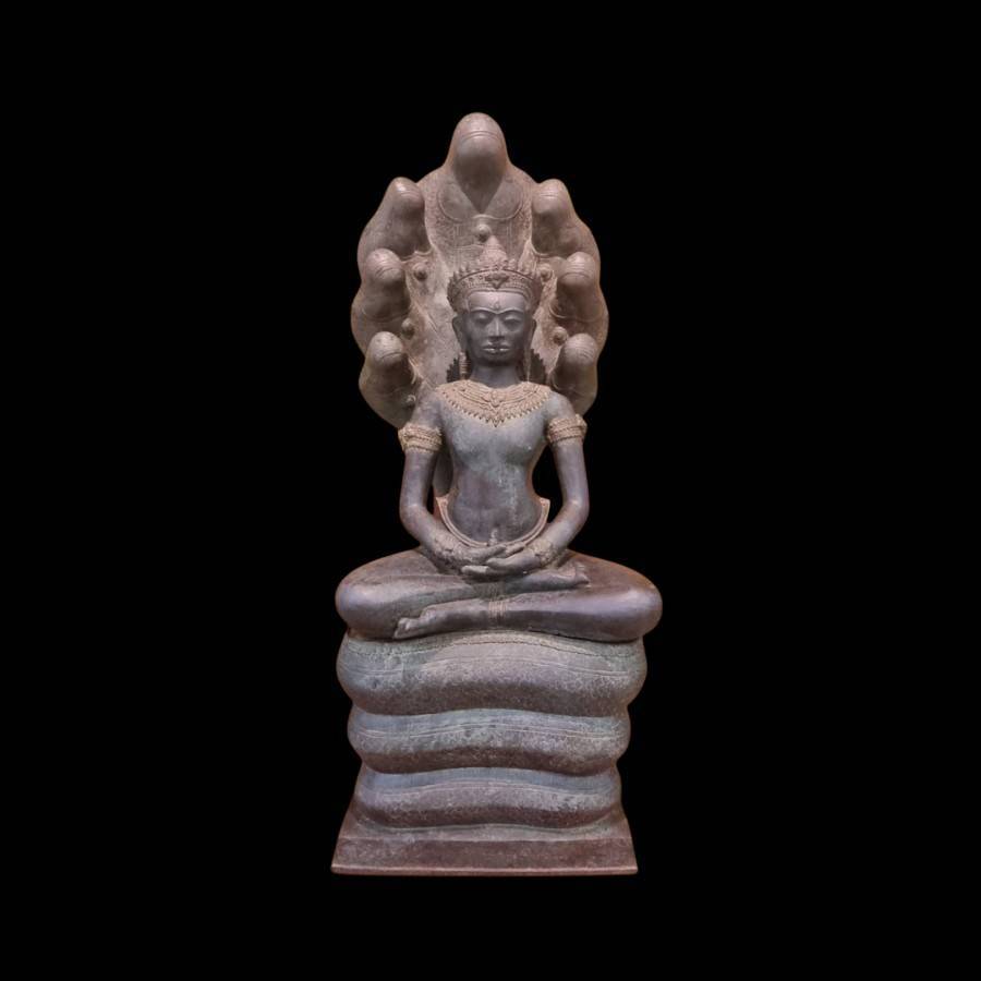 พระบูชานาคปรก ภ.ปร. วัดดอนศาลา (ศิลปะแบบลพบุรีหรือขอมโบราณ)
